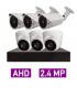 پکیج کامل 6 دوربین مداربسته 2.4 مگاپیکسل AHD