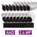 پکیج کامل 16 دوربین مداربسته 2.4 مگاپیکسل AHD