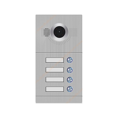 پنل دکمه ای آیفون تصویری تحت شبکه سیلور مدل SA87214 با 4 واحد
