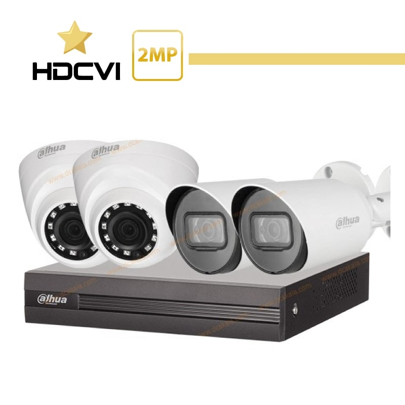 بهترین پکیج 4 دوربین مداربسته داهوا HDCVI