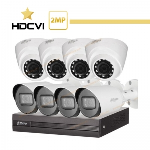 پکیج 8 دوربین مداربسته داهوا HDCVI