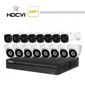 پکیج کامل 16 دوربین مدار بسته داهوا 2 مگا پیکسل آلومینیومی HDCVI