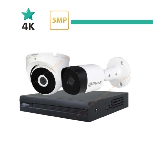 پکیج 2 دوربین 5 مگاپیکسل 4k داهوا
