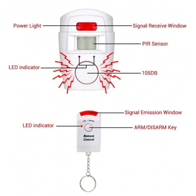 دزدگیر اقتصادی جگوار 105db پک کامل و نصب ساده