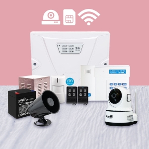 پکیج دزدگیرکلاسیک با چشمی بیسیم ودوربین مداربسته بی سیم اسفیورد Z210