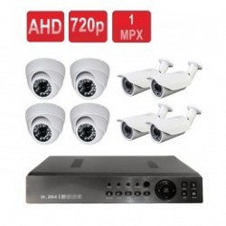 پکیج هشت دوربین مداربسته AHD یک مگاپیکسلی + دی وی آر + متعلقات پکیج هشت دوربین مداربسته AHD یک مگاپیکسلی + دی وی آر + متعلقات