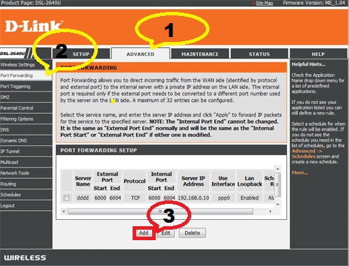 پورت فورواردینگ مودم دی لینک