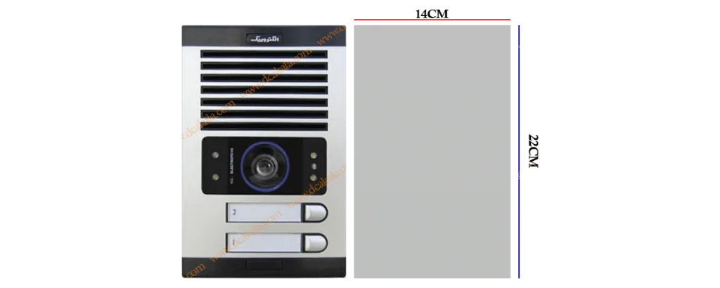 پنل آیفون تابا دو واحدی عمودی