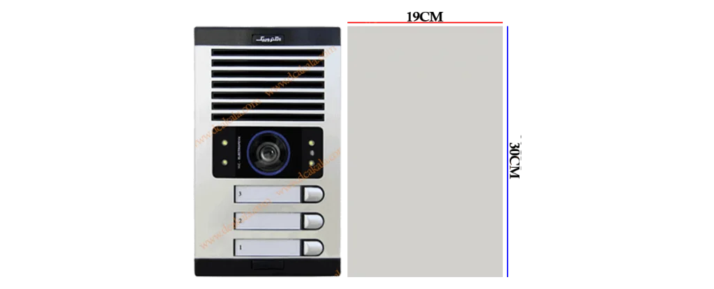  پنل آیفون تابا سه واحدی عمودی