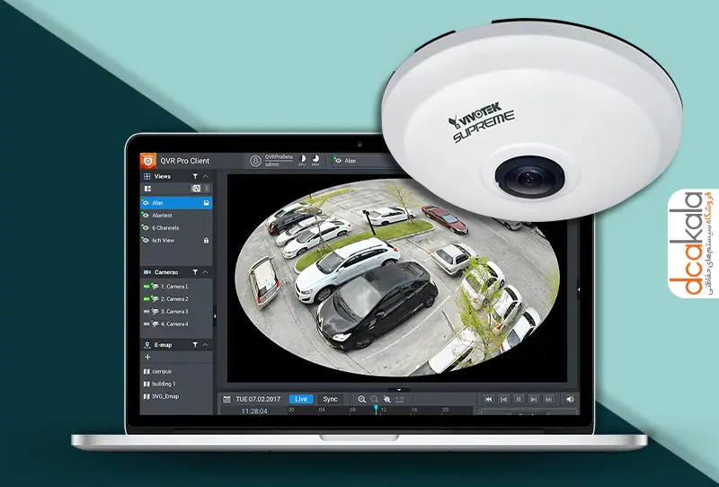 نمایش تصویر دوربین فیش آی