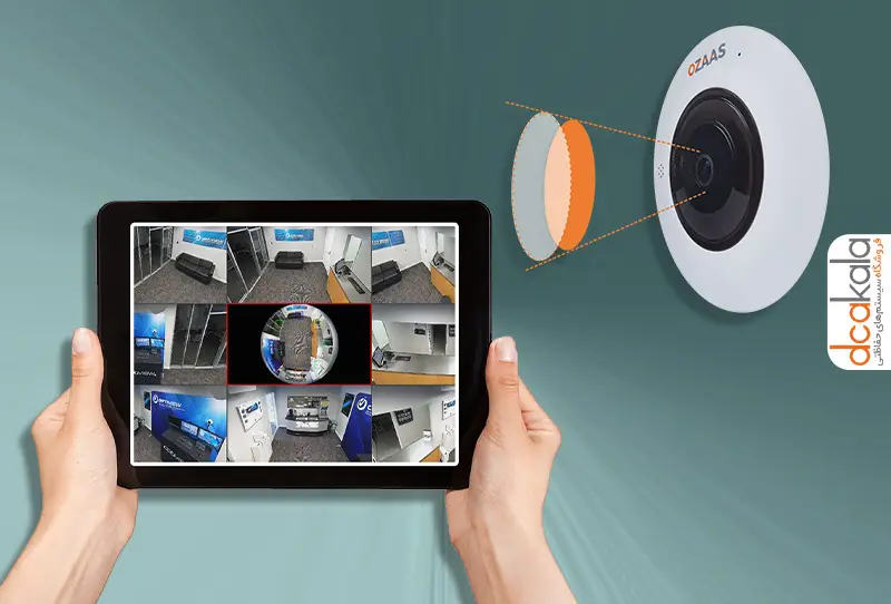 نصب دیواری دوربین fisheye