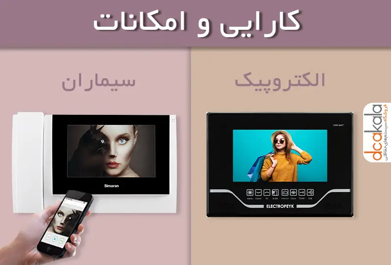 امکانات آیفون تصویری سیماران و الکتروپیک