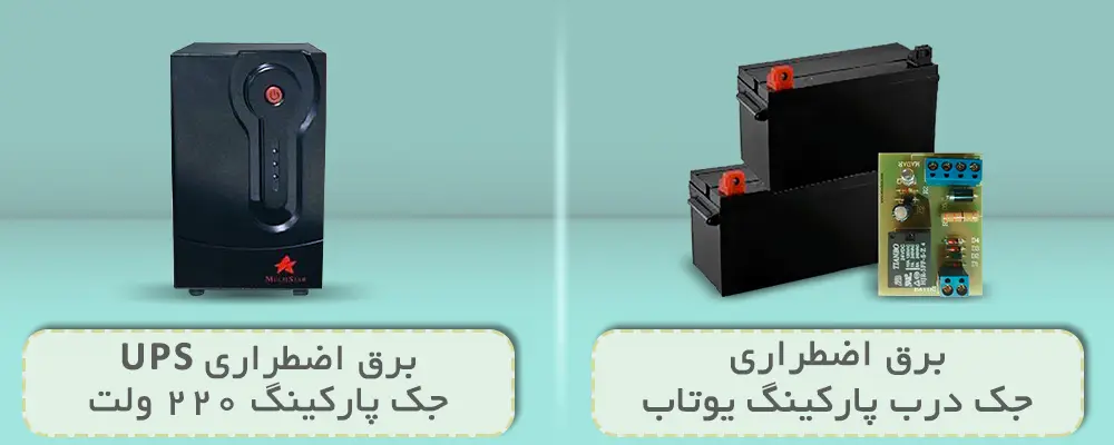 خرید برق اضطراری برای جک پارکینگ 220 ولت و 24 ولت