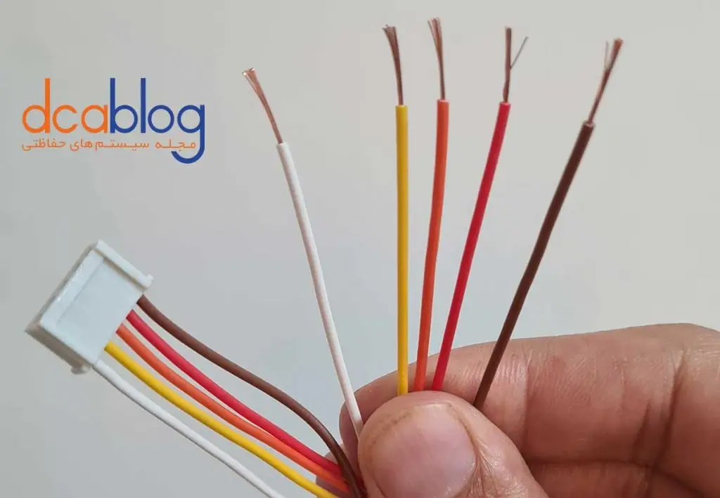 رنگ سیم های مانیتور تابا