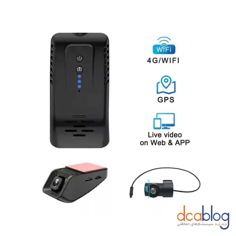 دوربین ثبت وقایع خودرویی L820-4G جگوار Gps دار