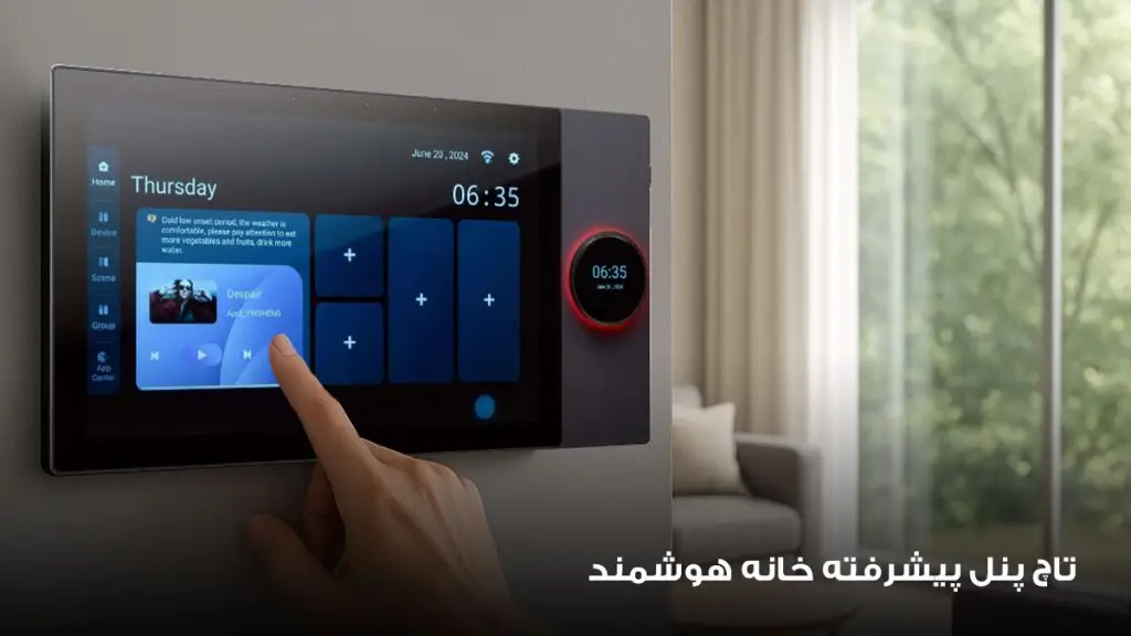 تاچ پنل پیشرفته خانه هوشمند