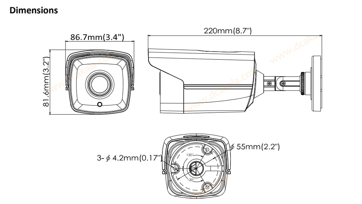 دوربین مدار بسته HDTVI هایک ویژن DS-2CE16H1T-IT3E