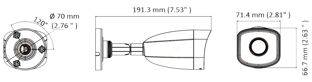 دوربین مدار بسته تحت شبکه هایلوک مدل IPC-B120H