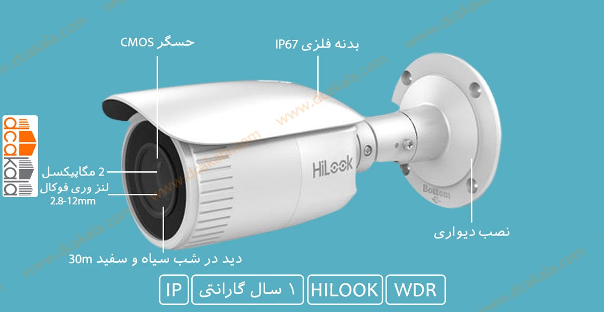 اینفوگرافی دوربین مدار بسته تحت شبکه هایلوک IPC-B620H-V