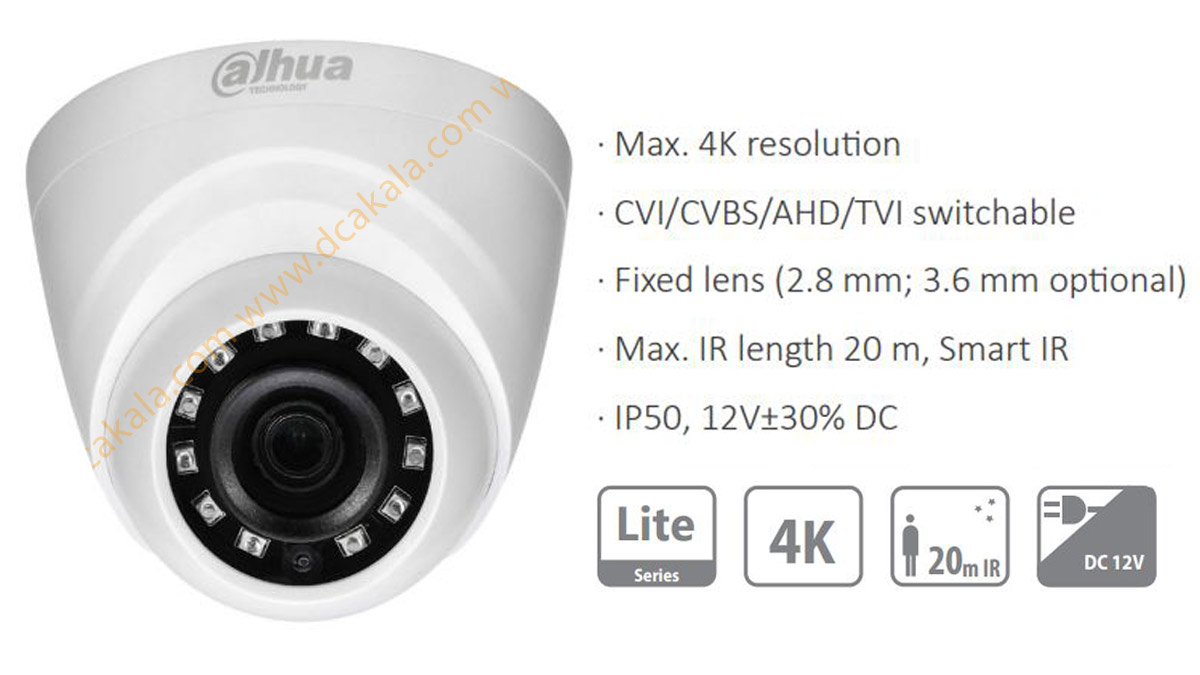 مشخصات دوربین 4K دام داهوا