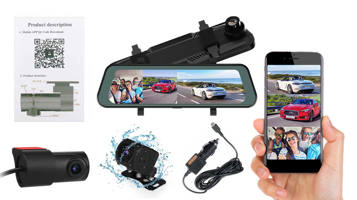 پک دوربین خودرویی آینه ای جگوار m533