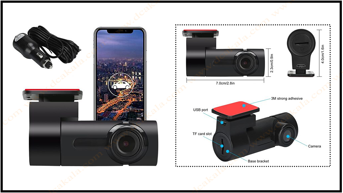 دوربین کوچک خودرو وای فای دار K6